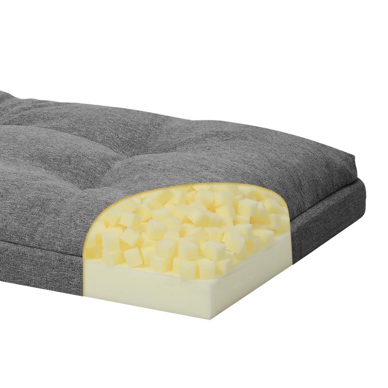 baibu 36 Inch Dual-Layer Patent Design Memory Foam Bench Cushion, Non-Slip Indoor Bench Cushion Standard Size Foam Pad with Machine Washable Cover (Dark Grey, 36x15x3in) - Image 1